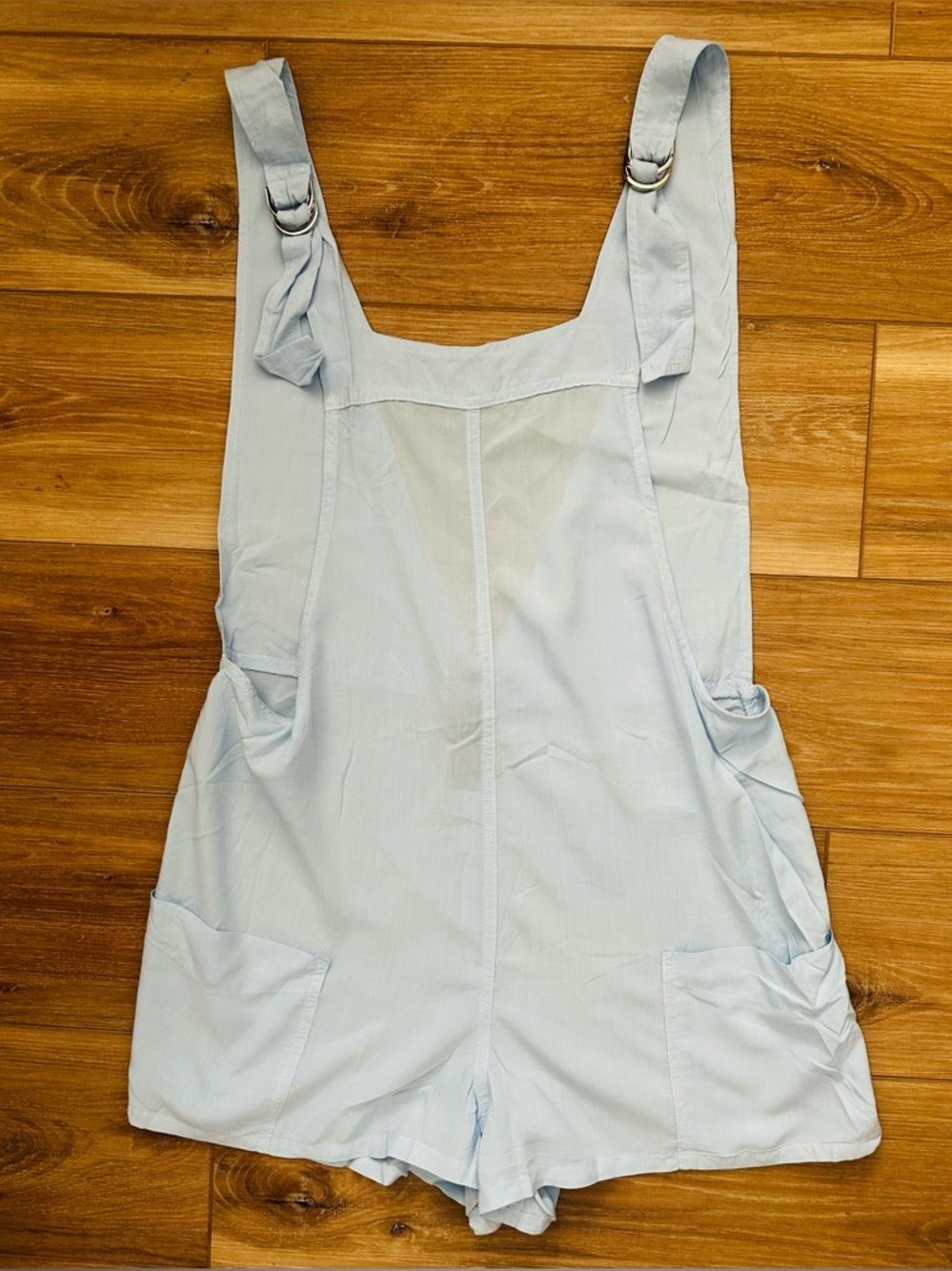 Bobi(revolve) Blue VBack Romper/Overall  S NWOT